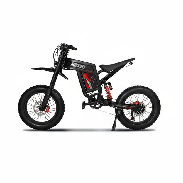 60V 3000W Electric Dirt Bike for Adults, HEZZO D5 Off-Road Electric Motorcycle with 30Ah Battery