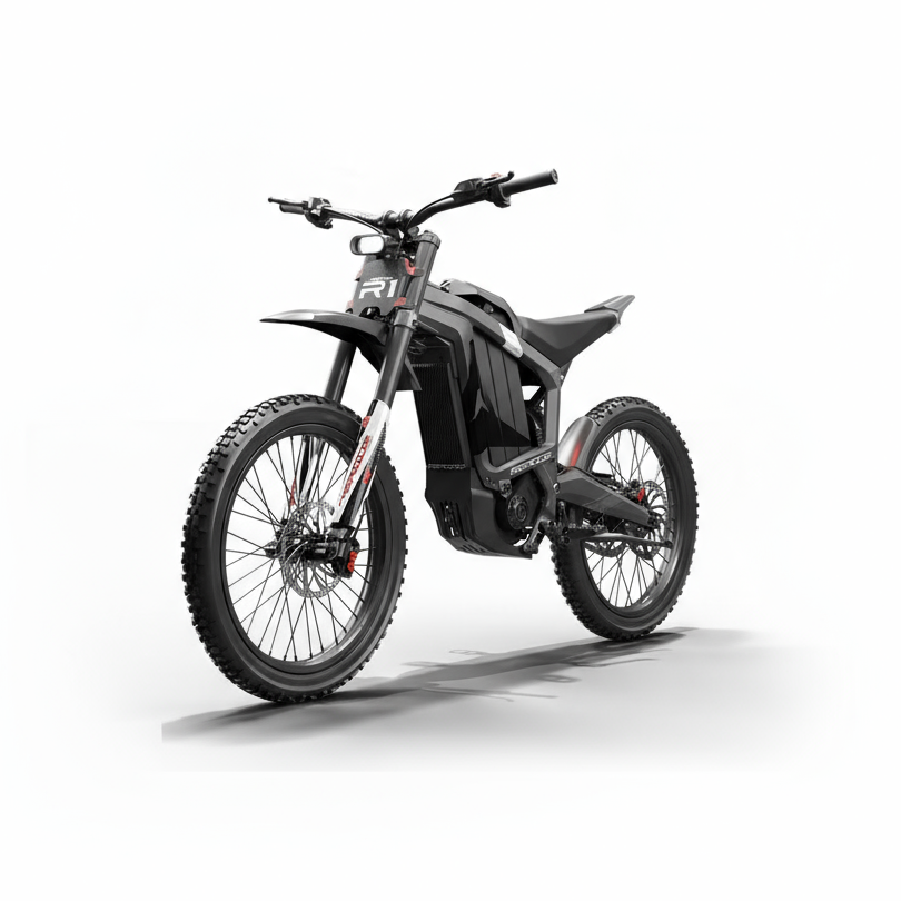 72V 4000W Electric Dirt Bike for Adults, RERODE R1 High Performance Mid-Drive Off-Road E-Moto with 8000W Peak Power