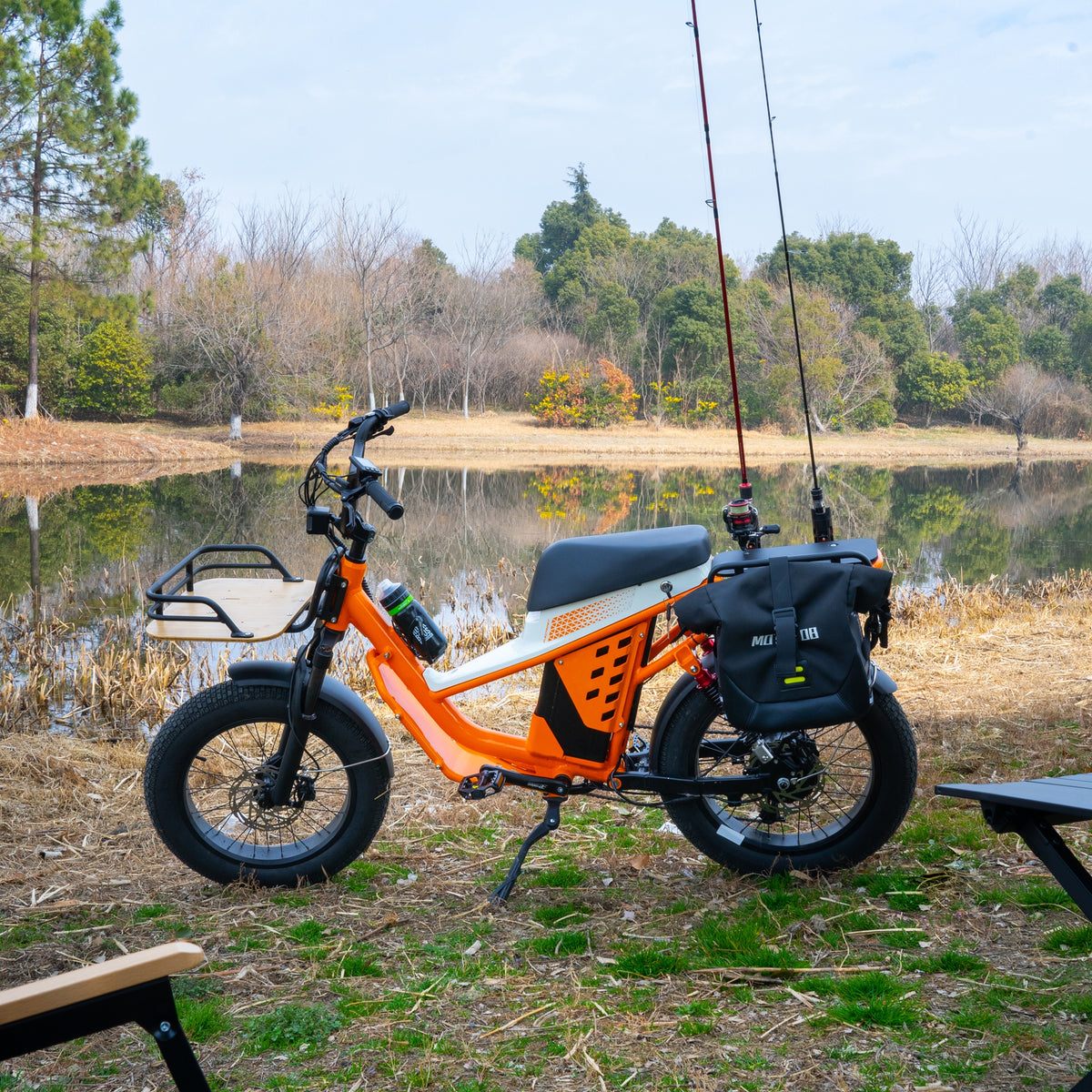 48V 50Ah Long Range Fat Tire Electric Bike for Adults, 750W Camping Ebike with 1500W Peak Motor