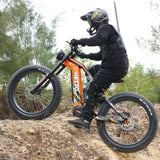 Premium Carbon Fiber Fat Tire eMTB with Bafang Mid-Drive Motor & 52V Samsung Battery