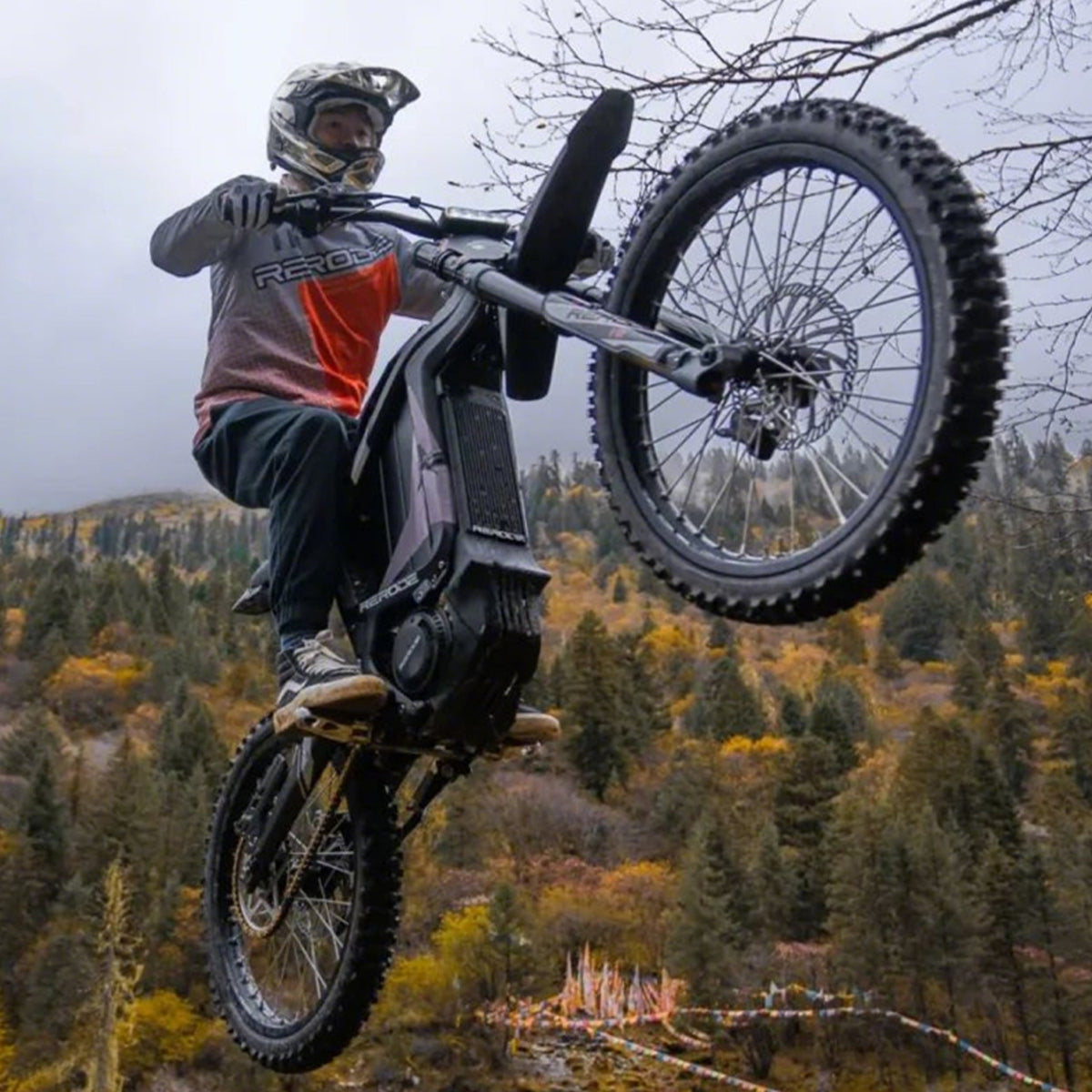 72V 4000W Electric Dirt Bike for Adults, RERODE R1 High Performance Mid-Drive Off-Road E-Moto with 8000W Peak Power