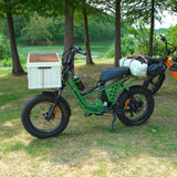 120 Miles Long Range Fat Tire Electric Bike for Adults, 750W Camping Ebike with 1500W Peak Motor