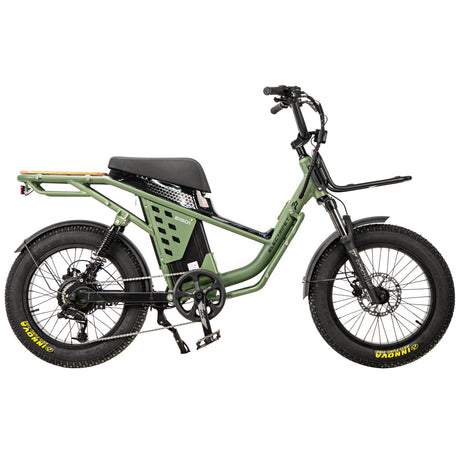 120 Miles Long Range Fat Tire Electric Bike for Adults, 750W Camping Ebike with 1500W Peak Motor