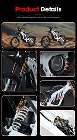 Sur Ron 2026 10000W 72V35AH Electric Dirt Bike with Integrated Road Bike Light Bee X Surron