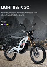 Sur Ron 2026 10000W 72V35AH Electric Dirt Bike with Integrated Road Bike Light Bee X Surron