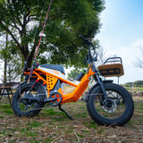 48V 50Ah Long Range Fat Tire Electric Bike for Adults, 750W Camping Ebike with 1500W Peak Motor