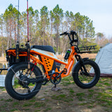 48V 50Ah Long Range Fat Tire Electric Bike for Adults, 750W Camping Ebike with 1500W Peak Motor