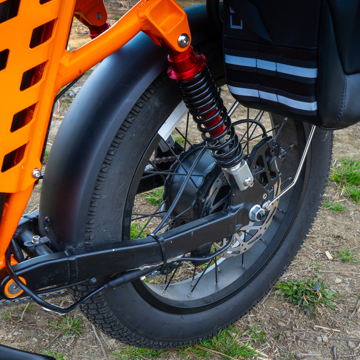 48V 50Ah Long Range Fat Tire Electric Bike for Adults, 750W Camping Ebike with 1500W Peak Motor
