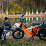 48V 50Ah Long Range Fat Tire Electric Bike for Adults, 750W Camping Ebike with 1500W Peak Motor